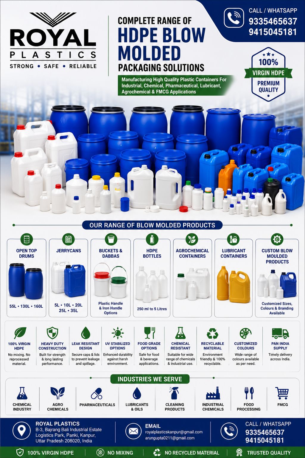 Complete Range of Plastic Packaging